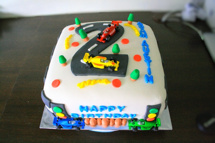 Race Track Theme Cake